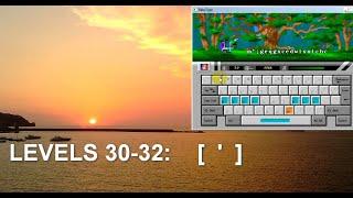 Touch typing for "dummies". Babytype-13. Levels 30-32: [ ' ]