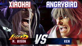 SF6 ▰ XIAOHAI (M.Bison) vs ANGRYBIRD (Ken) ▰ High Level Gameplay