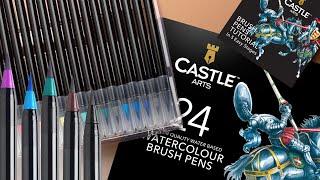 Castle Arts UK | 24 Piece Watercolour Brush Pen Set