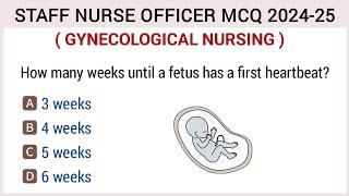 Nursing officer mcq questions and answers || gynecological nursing mcq || nursing mcq 2024-25