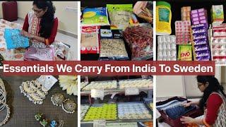 Essential Indian items you must take to Sweden I NRI life I Indian in Sweden I The Happy Host