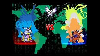 Gabumon (Adventure Line) vs Elecmon (DMO Line) DIGIMON M.U.G.E.N. 2.0