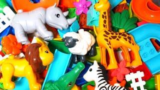 Satisfying Building Blocks Marble Run ASMR Very popular! Cute safari animal block coasters