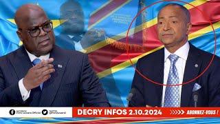 DECRY INFOS 2.10.2024, M.KATUMBI BIENTÔT AUX ARRÊTS. REVISION CONSTITUTIONNELLE, C'EST PARTI