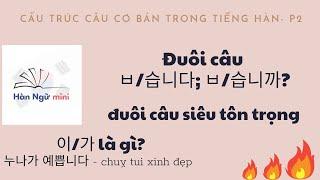 Bài 8 -  Đuôi câu trong tiếng Hàn - 습니다 - đuôi câu siêu tôn trọng | Tiếng Hàn cơ bản