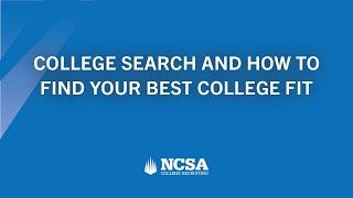 College Search and How to Find Your Best College Fit