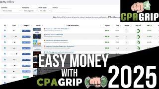 How To Make Money On CPAGrip 2025 | CPA Marketing Beginner Tutorial