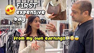 Aaj Maine LIYA Mera pehla 🫢 *EXPENSIVE BAG*️ FROM MY EARNINGS | Dia Gautam