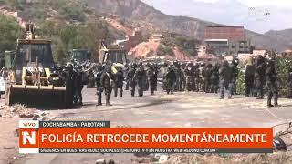 COCHABAMBA- PAROTANI: POLICÍA RETROCEDE