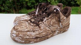 Cleaning & Customising The Dirtiest Air Force 1's Ever! TRASH TO NEW!