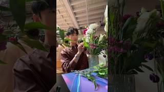making a floral arrangement for my 91 year old grandma