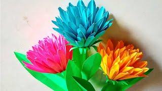 #craftsiacraft| Very easy and simple Flowers making ideas| #paperflowers| #papercrafts