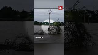 Heavy rain batters Telangana, Villager's heroic attempt to restore electricity