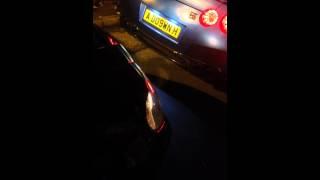 Skyline gtr r35 flames backfires rev limiter