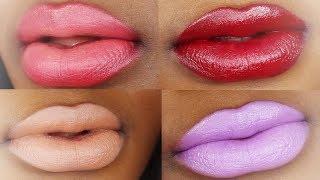 Black Girl Tries Different Colour Lipstick | Lipstick Swatches | Dilias Empire