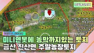 대전인근토지매매-상수도,전기,미니연못까지 있는 금산주말농장 토지매매