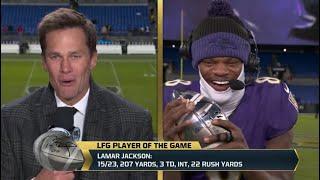 Wholesome Post Game Exchange Between Tom Brady & Lamar Jackson