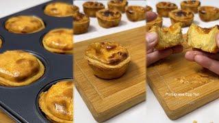 EGG TART | Portuguese Style Flaky Egg Tart Recipe