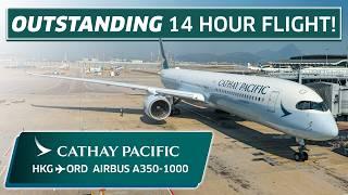 OUTSTANDING 14½ Hour Economy Experience! | Cathay Pacific Airbus A350-1000 | Trip Report | HKG - ORD