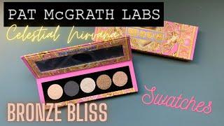 PAT MCGRATH LABS Bronze Bliss Celestial Nirvana 5-pan palette swatches