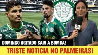 SAIU A BOMBA! 3 NOTICIAS DO PALMEIRAS DOMINGO AGITADO SAIU AGORA ÚLTIMAS NOTÍCIAS DO PALMEIRAS