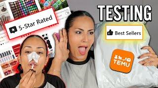 TESTING TEMU'S TOP RATED MAKEUP -  AFFORDABLE BEAUTY PRODUCT REVIEW