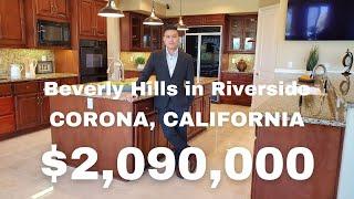 Touring 2 million dollars single story house by Amber Hill in Corona, CA