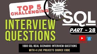 Top 100 SQL Interview Preparation Interview Questions Cracking sql interview #sqlinterviewquestions