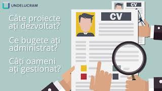 Cum sa creezi un CV de succes | Undelucram.ro