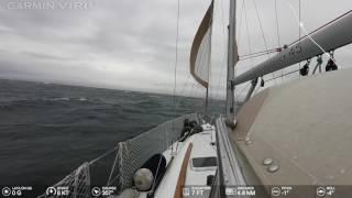 Crossing Juan de Fuca Strait in 35+kt wind