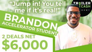 Student Proves Why Mobile Home Investing Works | Brandon Earns $6,000 Profit In Under 30 Days