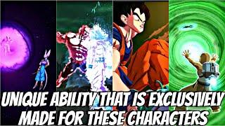 UNIQUE ABILITY THAT IS EXCLUSIVELY MADE FOR THESE CHARACTERS, WHICH NO ONE ELSE CAN USE | DB LEGENDS