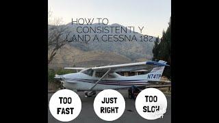 Landing Vs Airspeed...the secret to consistency