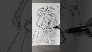 № 61 ️ Modern Strange Cowboy  #drawing #guiltygear  #johnny Johnny from Guilty Gear ️