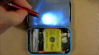 TIN 1 (Altoids style): Pt. 6 Ultralight Survival Kit, One Pocket