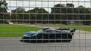 Bugatti Bolide & Pagani Huayra R flyby sounds - Hypercars @adelaidemotorsportfest