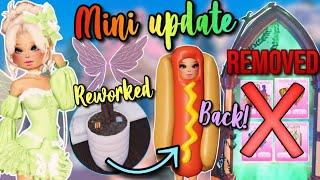 MINI UPDATE OUT NOW! REWORKED WINGS, HOTDOG COSTUME BACK, AND MORE | Roblox Dress To Impress