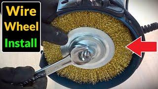 How to Install a Wire Wheel on a Bench Grinder ( 2 Types of Wheel )