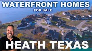 Waterfront Custom Homes For Sale in Heath Texas