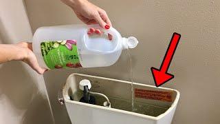 I put vinegar in my mom’s toilet, WATCH WHAT HAPPENS!