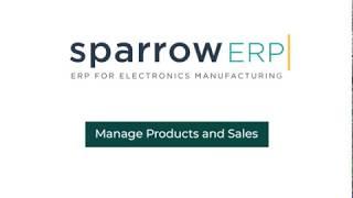 Manage Products and Sales