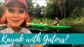 OH YES WE DID!! Kayak with Gators in Orlando, Florida