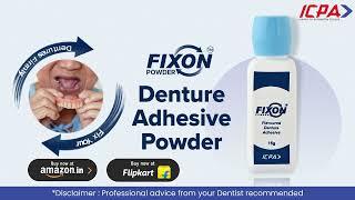 Fixon Powder: Ultimate Dental Adhesive for Secure Dentures | ICPA Health