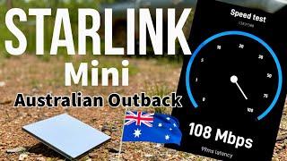 FASTEST Internet in the Australian Outback? Starlink Mini Speed Test! #starlinkmini #speedtest