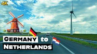 Driving from Hamburg  to Amsterdam  4k Europe tour