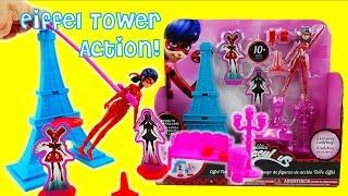 NEW Miraculous Ladybug Eiffel Tower Action Set and Playset Toy Review | Evies Toy House