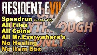 Resident Evil 7 Full Game Walkthrough - Speedrun All collectibles No Item Box No Healing