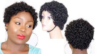 HOW TO - VERY SHORT  NATURAL LOOKING FAUX CURLY WIG USING XPRESSION MULTI CROCHET BRAIDING HAIR