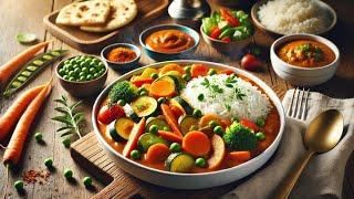 "Restaurant-Style Mixed Veg Curry | Make It at Home!". . "Healthy and Easy Mixed Vegetable Dish |