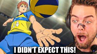 UNDERARM SERVE?? COLLEGE VOLLEYBALL PLAYER REACTS TO HAIKYUU S4 E11